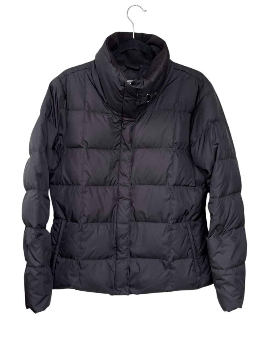Eddie Bauer Black Quilted Down Puffer Jacket L
